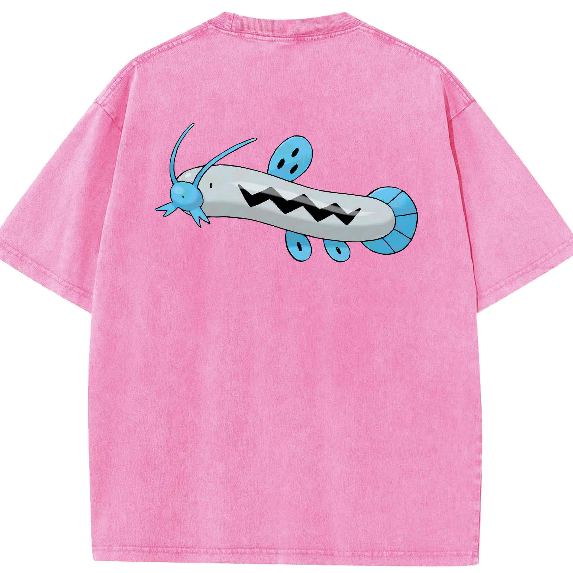 （画像用） ポケットモンスター Pokémon 綿100% ヴィンテージ風 半袖Tシャツ（背面プリント）